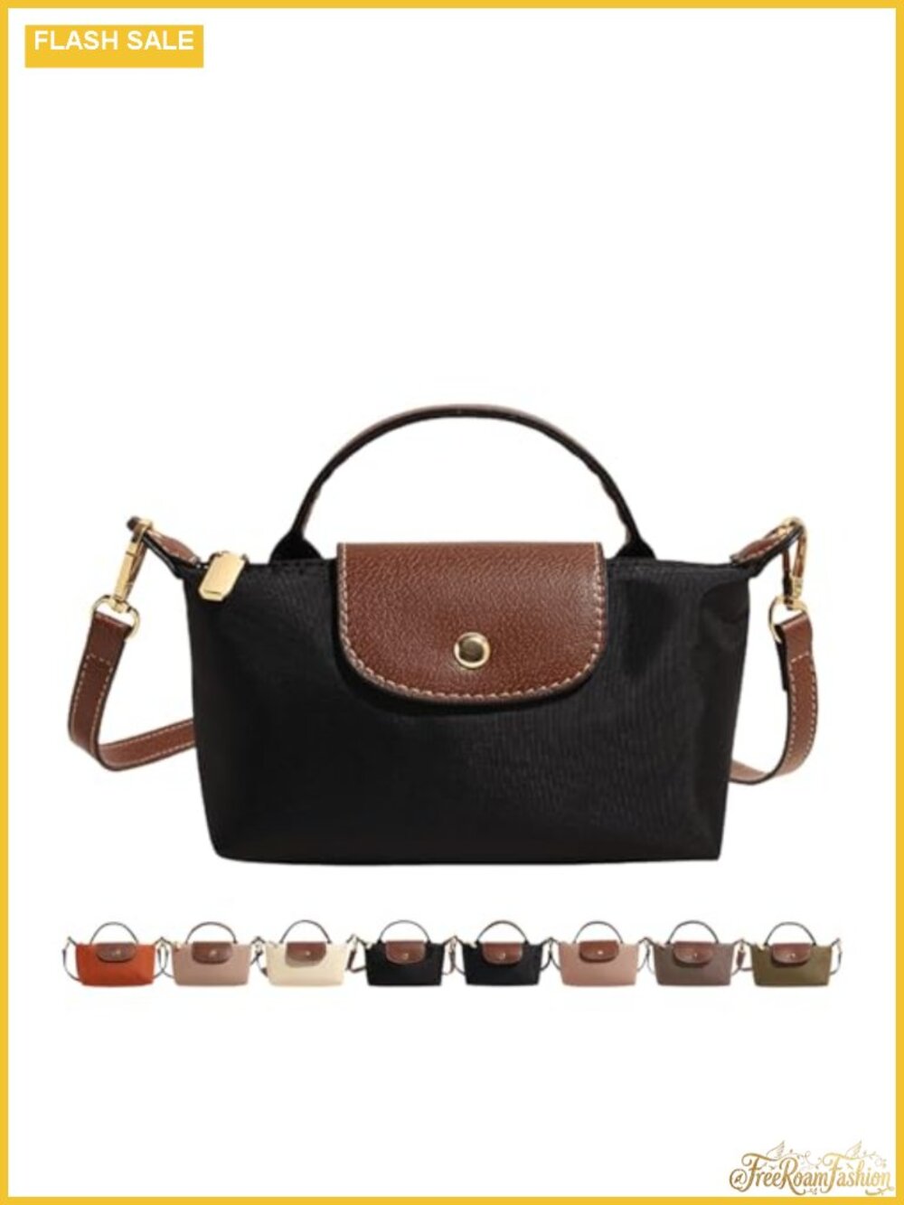 Mini Crossbody Bag Women Adjustable Strap Polyester Shoulder Tote Purse